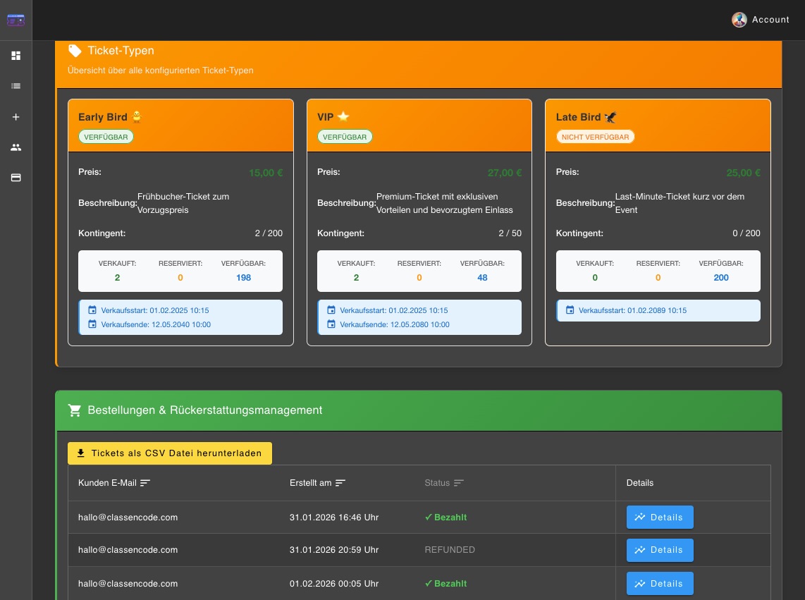 Veranstaltung im Überblick